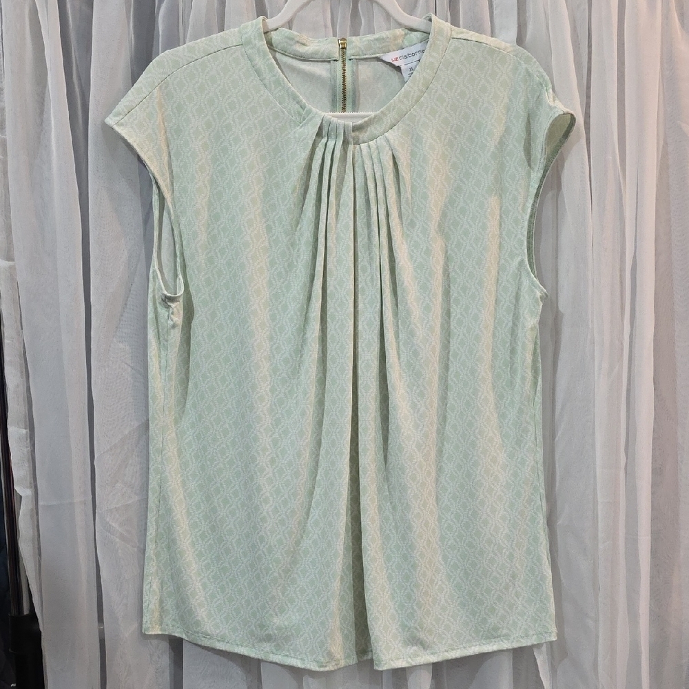 #153 Liz Claiborne Mint Green Blouse